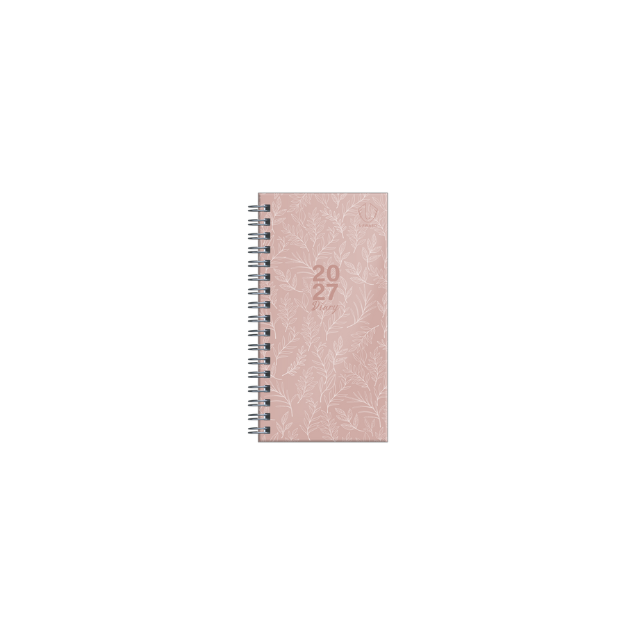 2027 Calendar Year Diary/Planner - 12 Month A6 Week to View Diary - Wiro Bound - Upward Fashion Range