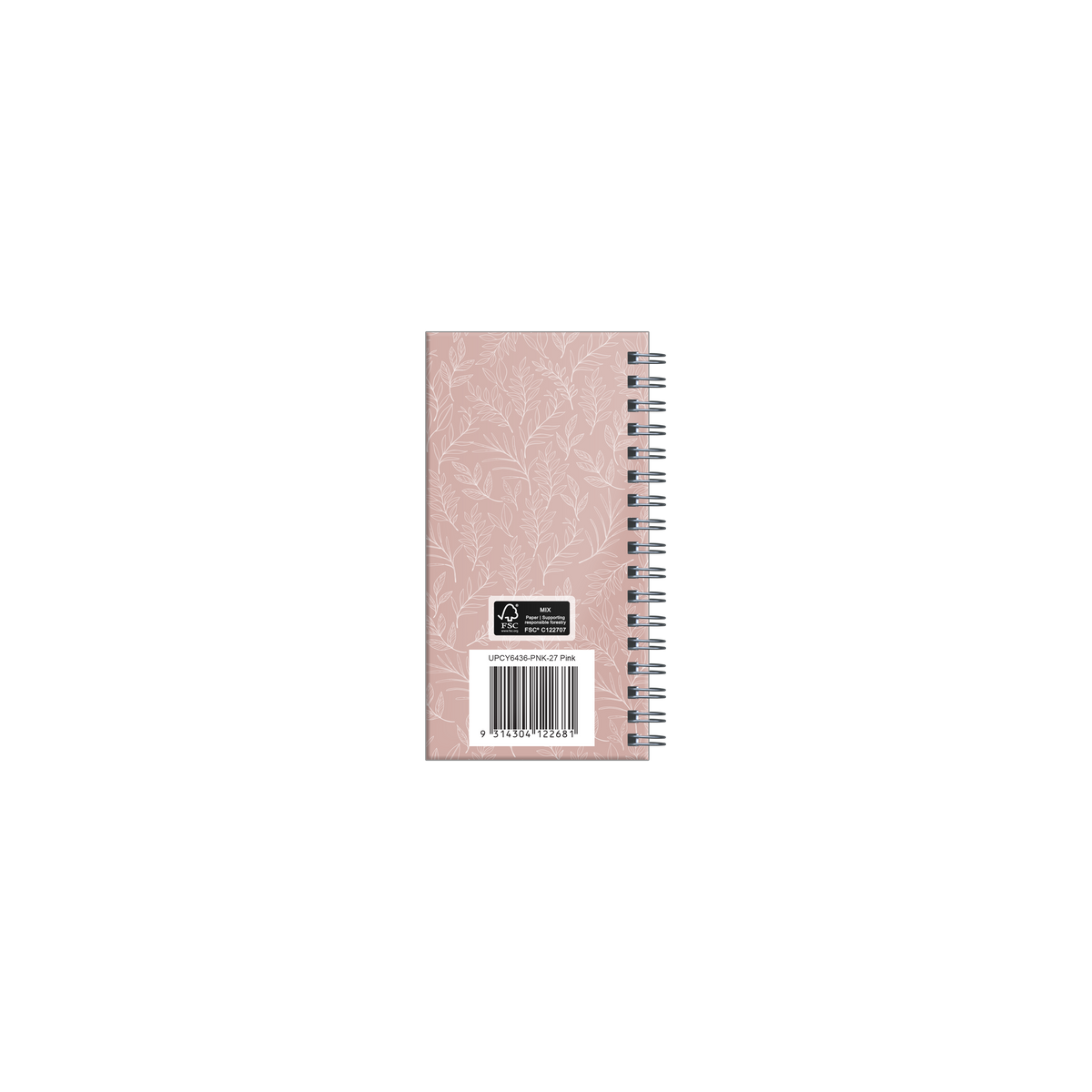 2027 Calendar Year Diary/Planner - 12 Month A6 Week to View Diary - Wiro Bound - Upward Fashion Range