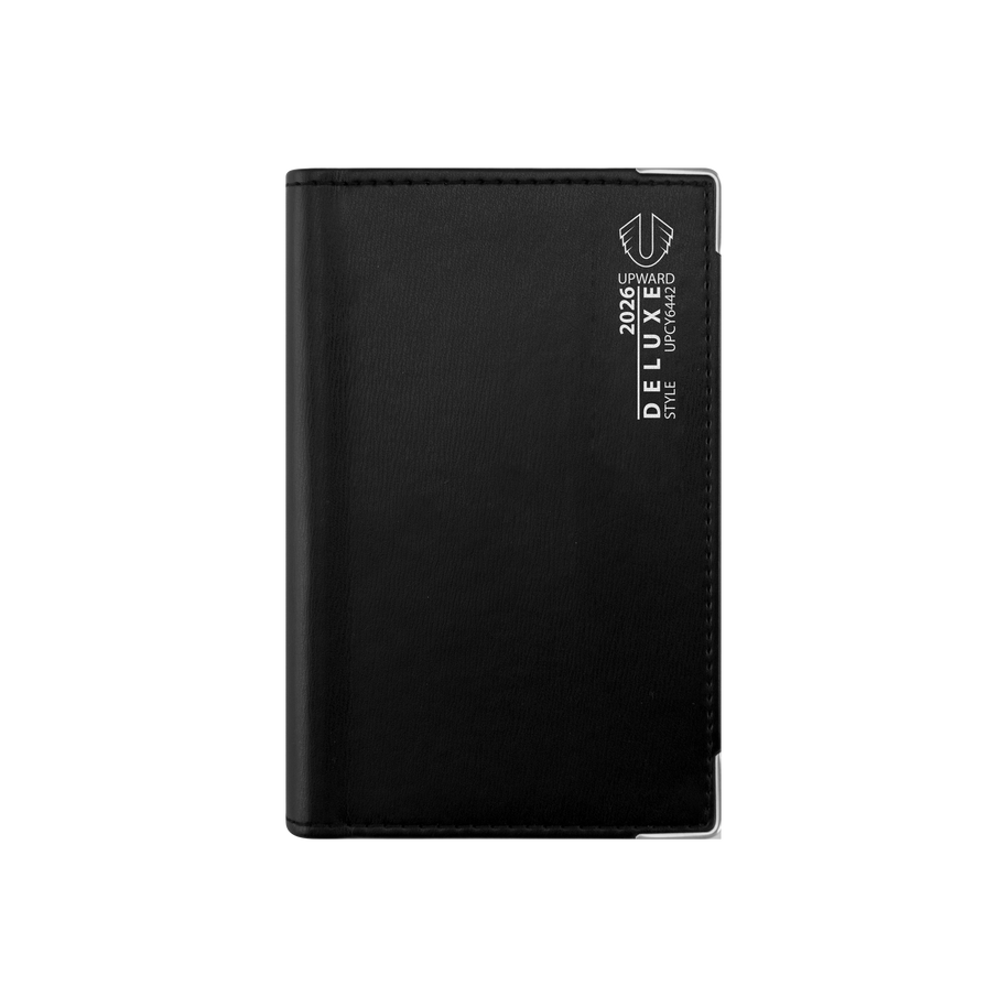 Upward - Deluxe 6442, 12 Month 2026 Calendar Year Planner, Week to View Diary, Pocket Wiro Bound