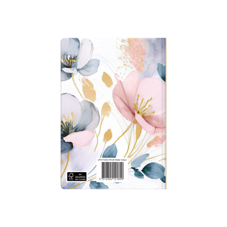 Upward - Fashion 7226, 12 Month 2026 Calendar Year Planner, Day to Page Diary, A5 Case Bound