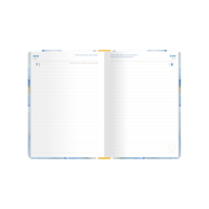 2027 Calendar Year Diary/Planner - 12 Month A5 Day to Page Diary - Hard Cover in Water Colour - Upward Fashion Range