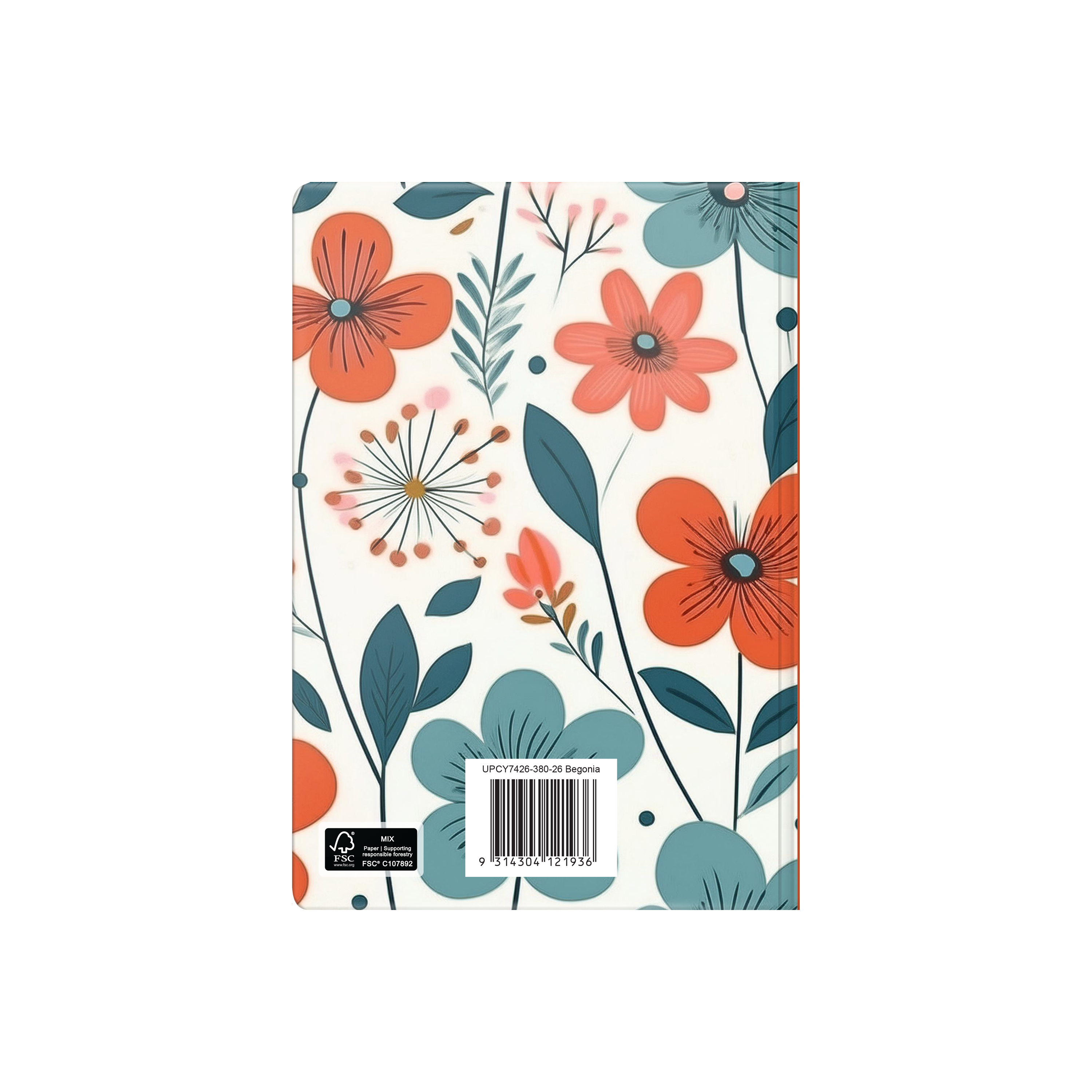 Upward - Fashion 7426, 12 Month 2026 Calendar Year Planner, Week to View Diary, A5 Case Bound