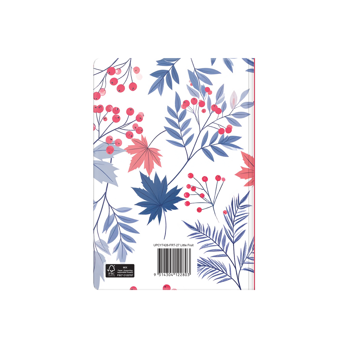 2027 Calendar Year Diary/Planner - 12 Month A5 Week to View Diary - Hard Cover in Little Fruit - Upward Fashion Range