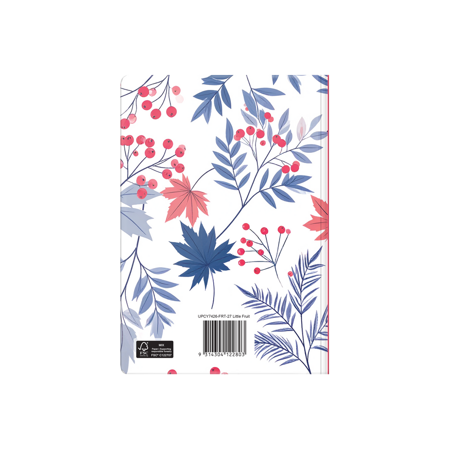 2027 Calendar Year Diary/Planner - 12 Month A5 Week to View Diary - Hard Cover in Little Fruit - Upward Fashion Range