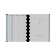 Upward - Deluxe 8242, 12 Month 2026 Calendar Year Planner, Day to Page Diary, B5 Wiro Bound