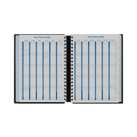 Upward - Deluxe 8242, 12 Month 2026 Calendar Year Planner, Day to Page Diary, B5 Wiro Bound