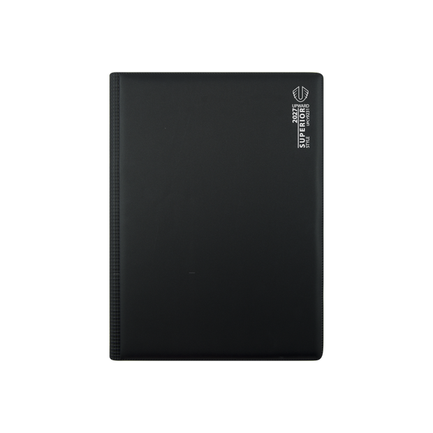 2027 Calendar Year Diary/Planner - 12 Month A4 Day to Page Diary - Wiro Bound - Upward Superior Range
