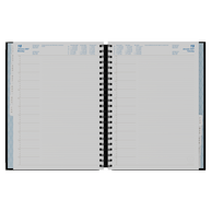 2026-2027 Financial Year Planner - 12 Month A4 Day to Page Diary - Hard Cover Leather Bound - Upward Deluxe Range