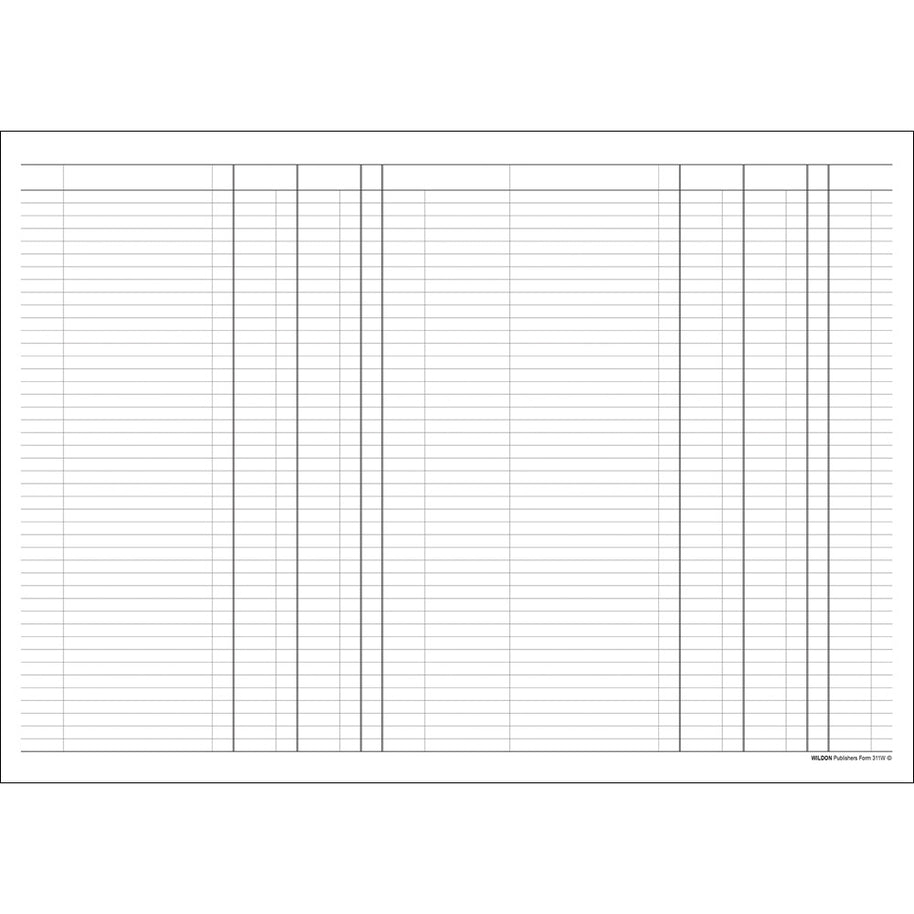 Wildon - 3 Money Column Book 56 Page, A4 Soft Cover