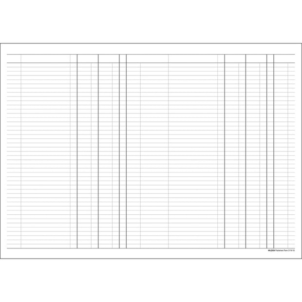 Wildon - 3 Money Column Book 56 Page, A4 Soft Cover