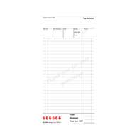 Wildon - Triplicate Restaurant Docket Book 50 Forms, 210x102mm